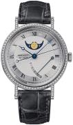 Breguet Damklocka 8788BB-12-986-DD00 Classique Silverfärgad/Läder