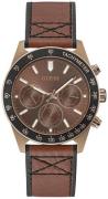 Guess Herrklocka GW0331G1 Coffee Brun/Läder Ø42 mm