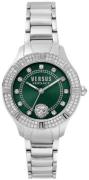 Versus by Versace Damklocka VSP263621 Canton Road Grön/Stål Ø36 mm