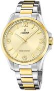 Festina Herrklocka F20657-2 Classic Gulguldstonad/Gulguldtonat stål