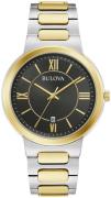 Bulova Herrklocka 98B368 Classic Svart/Gulguldtonat stål Ø41 mm