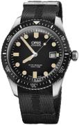 Oris Herrklocka 01 733 7720 4054-07 5 21 26FC Diving Svart/Textil