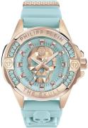 Philipp Plein Damklocka PWNAA1223 High-Conic Blå/Gummi Ø41 mm