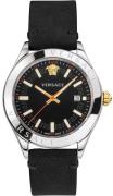 Versace Herrklocka VEVK00120 Hellenyium Svart/Läder Ø42 mm