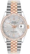 Rolex Damklocka 126281RBR-0021 Datejust 36 Silverfärgad/18 karat