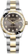 Rolex Damklocka 278343RBR-0021 Datejust 31 Grå/18 karat gult guld