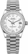 Rolex Damklocka 278289RBR-0007 Datejust 31 Vit/18 karat vitt guld