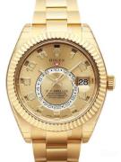 Rolex Herrklocka 326938-0002 Sky-Dweller Gulguldstonad/18 karat gult