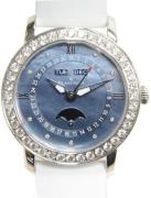 Blancpain Damklocka 3663-4654L-52B Villeret Vit/Textil Ø35 mm