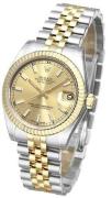 Rolex Damklocka 178273-0001 Datejust Midsize Gulguldstonad/18 karat