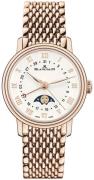 Blancpain Damklocka 6106-3642-MMB Villeret Vit/18 karat roséguld