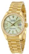 Rolex Damklocka 279138RBR-0003 Lady-Datejust 28 Grön/18 karat gult