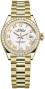 Rolex Damklocka 279138RBR-0031 Lady-Datejust 28 Vit/18 karat gult