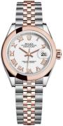 Rolex Damklocka 279161-0021 Lady-Datejust 28 Vit/18 karat roséguld