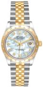 Rolex Damklocka 278343RBR-0028 Datejust 31 Vit/18 karat gult guld