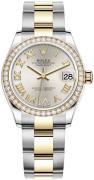 Rolex Damklocka 278383RBR-0003 Datejust 31 Silverfärgad/18 karat