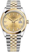 Rolex Damklocka 126203-0017 Datejust 36 Gulguldstonad/18 karat gult