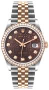 Rolex Damklocka 126281RBR-0013 Datejust 36 Brun/18 karat roséguld