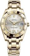 Rolex 81318-0036 Pearlmaster 34 Silverfärgad/18 karat gult guld Ø34