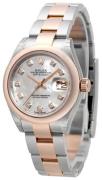 Rolex Damklocka 279161-0014 Lady-Datejust 28 Vit/18 karat roséguld