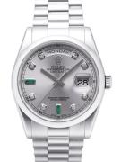 Rolex Herrklocka 118206-0114 Day-Date 36 Silverfärgad/Platina Ø36 mm