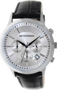 Emporio Armani Herrklocka AR2432 Dress Silverfärgad/Läder Ø43 mm