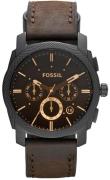 Fossil Machine Herrklocka FS4656IE Svart/Läder Ø42 mm