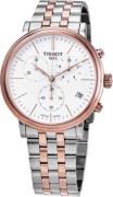 Tissot Carson Herrklocka T122.417.22.011.00 Vit/Roséguldstonat stål