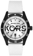 Michael Kors Layton Herrklocka MK8893 Vit/Gummi Ø44 mm