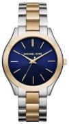 Michael Kors Runway Damklocka MK3479 Blå/Gulguldtonat stål Ø42 mm