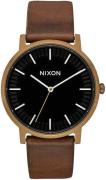 Nixon The Porter Herrklocka A1058-3053-00 Svart/Läder Ø40 mm