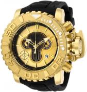 Invicta Marvel Herrklocka 26788 Gulguldstonad/Gummi Ø58 mm