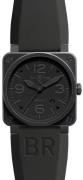 Bell & Ross BR 03-92 Herrklocka BR0392-PHANTOM Svart/Gummi Ø42 mm