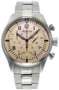 Alpina Startimer Herrklocka AL-371BG4S6B Beige/Stål Ø42 mm