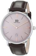 Danish Design Classic Herrklocka 3314539 Beige/Läder Ø40 mm