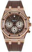 Audemars Piguet Royal Oak Damklocka 26129OR.ZZ.D080CA.01 Brun/Gummi