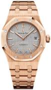 Audemars Piguet Royal Oak Damklocka 15450OR.OO.1256OR.01 Grå/18