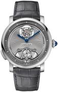 Cartier Rotonde De Cartier Herrklocka WHRO0016 Silverfärgad/Läder