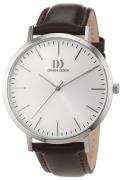 Danish Design Classic Herrklocka 3314508 Silverfärgad/Läder Ø42 mm