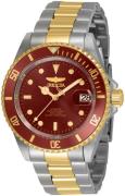 Invicta Pro Diver Herrklocka 35704 Röd/Gulguldtonat stål Ø40 mm