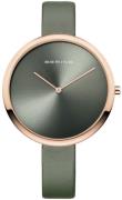 Bering Classic Damklocka 12240-667 Grön/Satin Ø40 mm