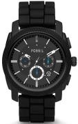 Fossil Machine Herrklocka FS4487IE Svart/Gummi Ø45 mm