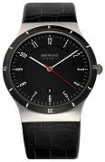 Bering Ceramic Herrklocka 32239-442 Svart/Läder Ø40 mm