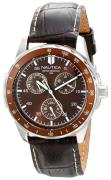 Nautica Windseeker Herrklocka N09550G Brun/Läder Ø38 mm