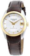 Tissot Couturier Damklocka T035.207.26.031.00 Silverfärgad/Läder