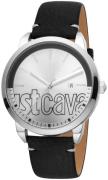 Just Cavalli 99999 Herrklocka JC1G079L0215 Silverfärgad/Läder Ø42