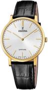 Festina 99999 Herrklocka F20016-1 Vit/Läder Ø39 mm