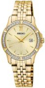 Seiko Dress Ladies Damklocka SUR728P1 Champagnefärgad/Gulguldtonat