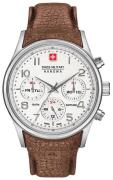 Swiss Military Sport Herrklocka 06-4278.04.001.05 Vit/Läder Ø44 mm