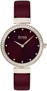 Hugo Boss Damklocka 1502481 Röd/Läder Ø30 mm